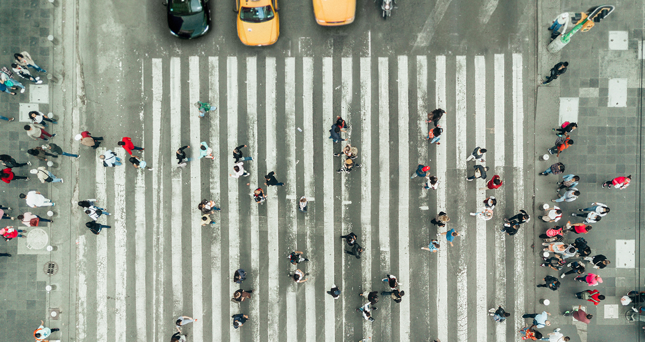 Smart Cities zebra crossing people