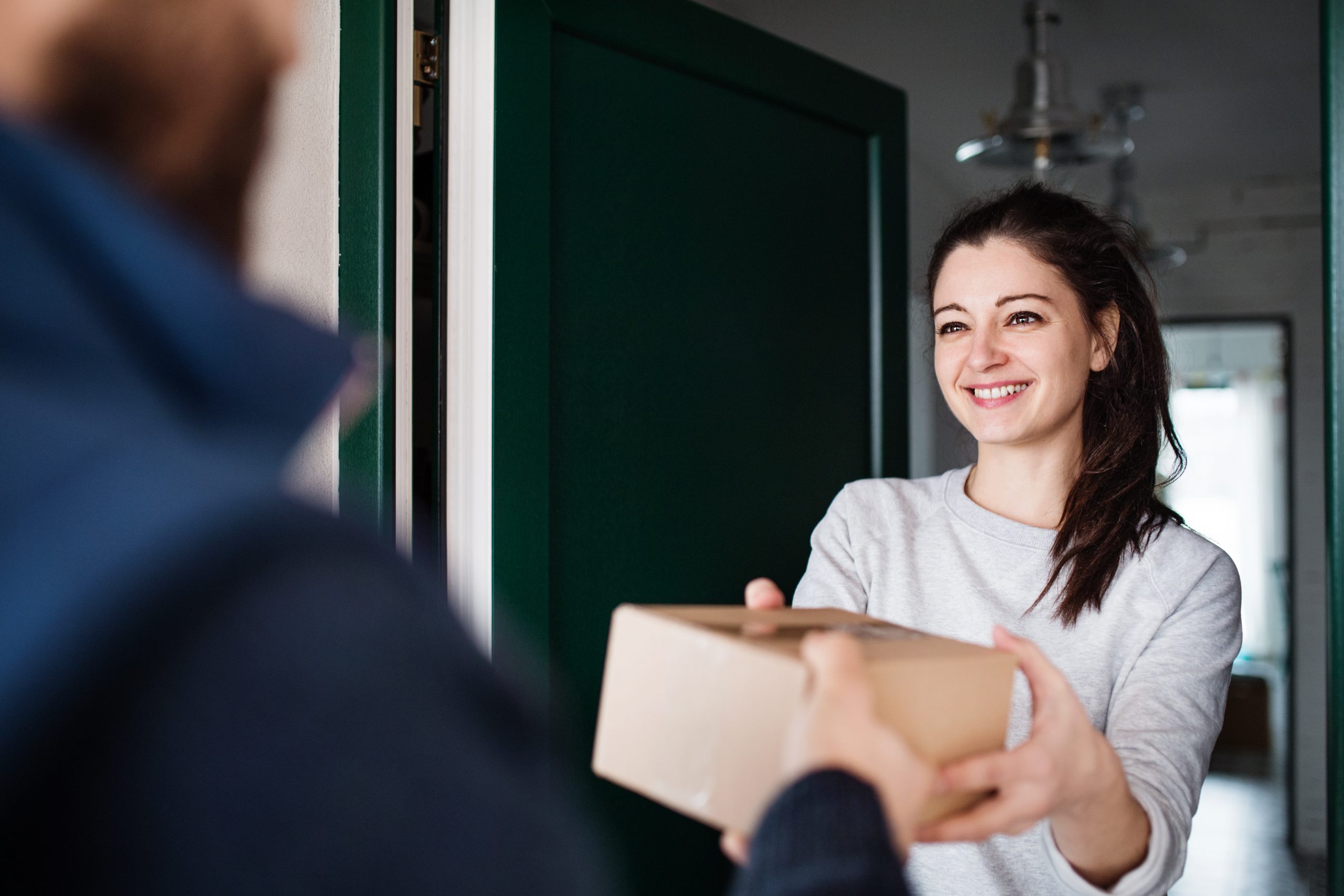 Logistics parcel delivery courier
