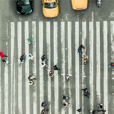 Walking people